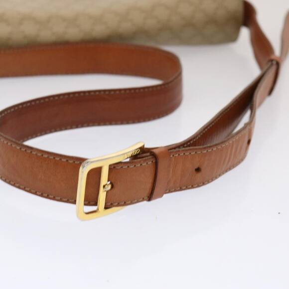 CELINE Macadam Canvas Shoulder Bag Beige - Picture 7 of 13